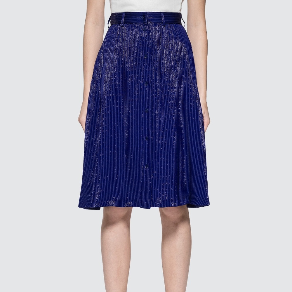 Brand New Maison Kitsune Silk Skirt MSRP $445